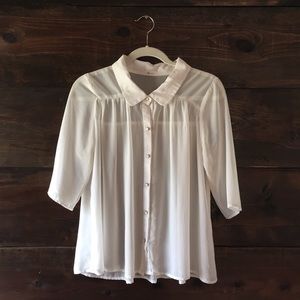 Everly collared blouse